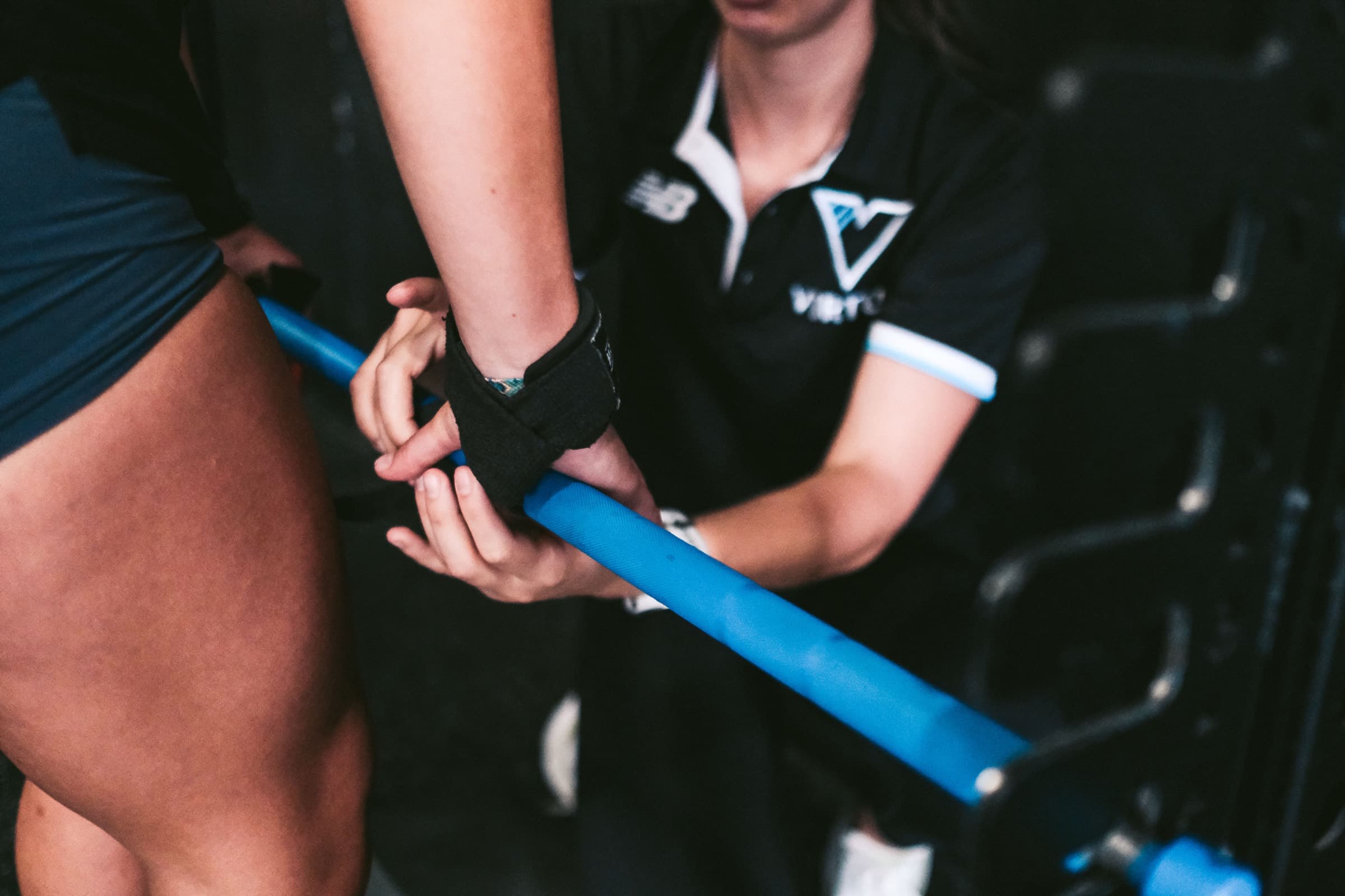An athlete training power at Virtus